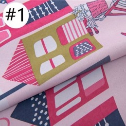 Cartoon House Blackout Window Curtains Children's Room Curtain Made to Measure Curtain