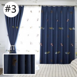 Blackout Curtain Made to Measure Curtain Kitten Embroidery Bedroom