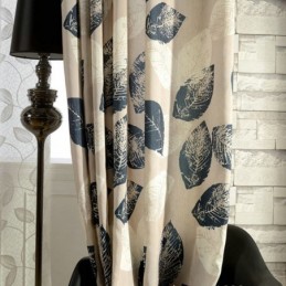 Environmental Protection Curtain Made to Measure Curtain Cotton and Hemp Ventilation Printing Window Treatment