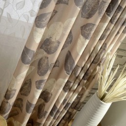 Environmental Protection Curtain Made to Measure Curtain Cotton and Hemp Ventilation Printing Window Treatment