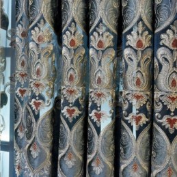 Chenille Curtain Made to Measure Curtain Europe Style Window Treatment Living Room