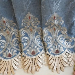 Chenille Curtain Made to Measure Curtain Europe Style Window Treatment Living Room