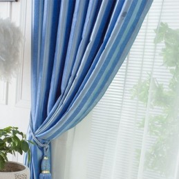 Stripe Curtain Made to Measure Curtain Embossed Curtains For Dining Living Room Bedroom
