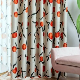 Blackout Curtain Made to Measure Curtain Fruit Print Window