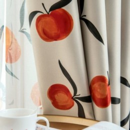 Blackout Curtain Made to Measure Curtain Fruit Print Window