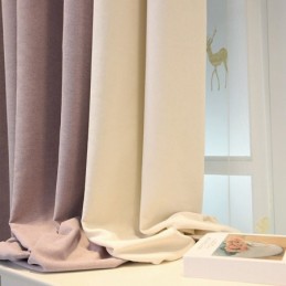 Blackout Solid Color Curtain Made to Measure Curtain Living Room