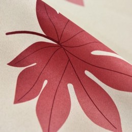 Leaf Printed Blackout Curtains Fabric For Living Room