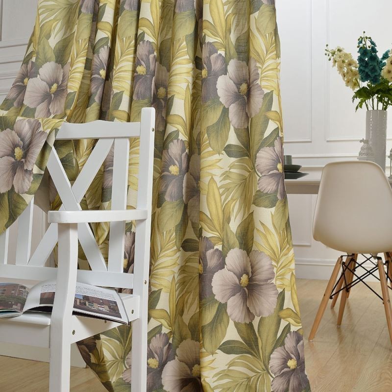 Country Max Blackout Curtain Made to Measure Curtain Flower Printed Bedroom