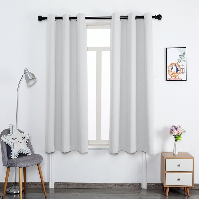 Modern Shading Blackout Curtain Made to Measure Curtain Pure Color Curtains For Living Room Bedroom