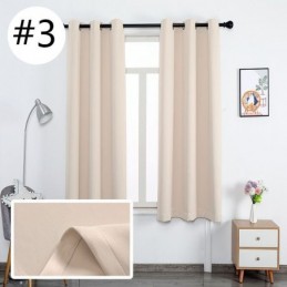 Modern Shading Blackout Curtain Made to Measure Curtain Pure Color Curtains For Living Room Bedroom