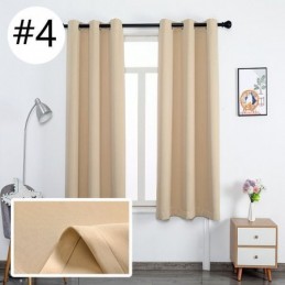 Modern Shading Blackout Curtain Made to Measure Curtain Pure Color Curtains For Living Room Bedroom