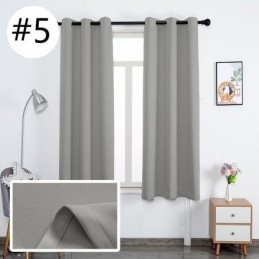Modern Shading Blackout Curtain Made to Measure Curtain Pure Color Curtains For Living Room Bedroom