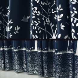 Blackout Curtain Made to Measure Curtain Nordic Minimalist Trees
