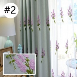 Cotton Linen Curtain Made to Measure Curtain Minimalist Embroidery