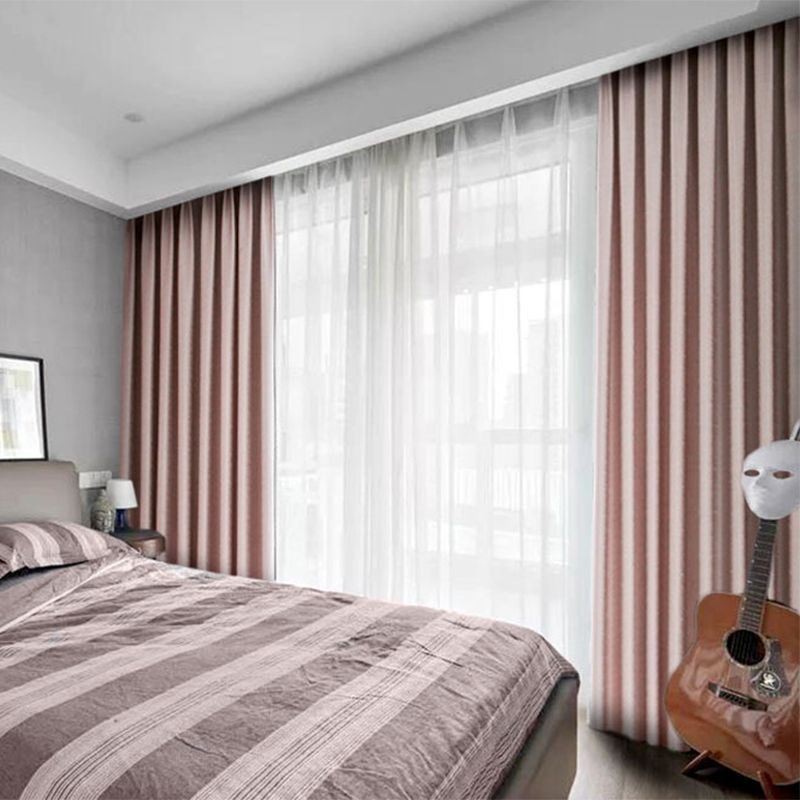 Home Curtain Made to Measure Curtain Nordic Style Solid Color