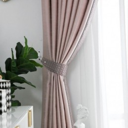 Home Curtain Made to Measure Curtain Nordic Style Solid Color