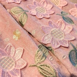 Chenille Curtain Made to Measure Curtain Modern Floral Embroidery