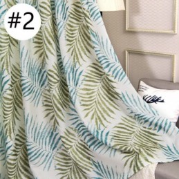 Tropical Printed Blackout Curtain Made to Measure Curtain American Leaves Tulle For Bedroomc Panel