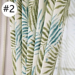 Tropical Printed Blackout Curtain Made to Measure Curtain American Leaves Tulle For Bedroomc Panel