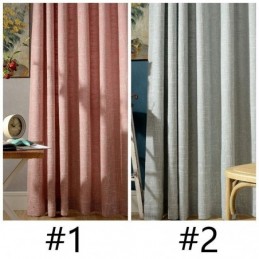Nordic Curtain Made to Measure Curtain Minimalist Cotton Linen Solid Color