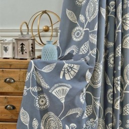 Modern Curtain Made to Measure Curtain Cotton Plants Printed