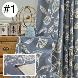 Modern Curtain Made to Measure Curtain Cotton Plants Printed