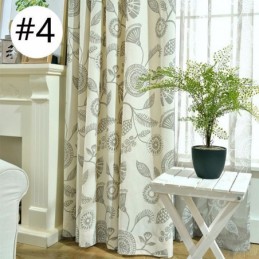 Modern Curtain Made to Measure Curtain Cotton Plants Printed