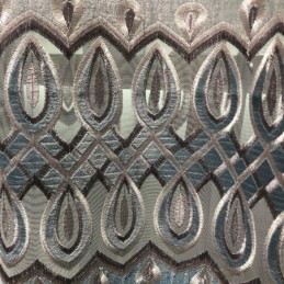 Chenille Curtain Made to Measure Curtain Modern Embroidery Living Room