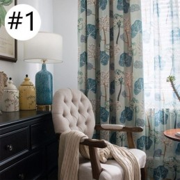 Modern Curtain Made to Measure Curtain Cotton Print Trees