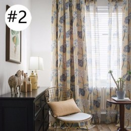 Modern Curtain Made to Measure Curtain Cotton Print Trees