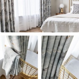 Modern Curtain Made to Measure Curtain Marble Pattern Home