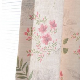 Modern Curtain Made to Measure Curtain Cotton Plants Printed