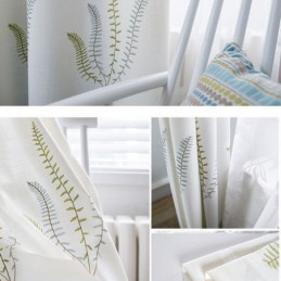 Nordic Curtain Made to Measure Curtain Leaf Pattern Home