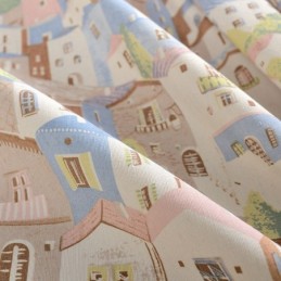 Nordic Curtain Made to Measure Curtain Cotton Town Printed