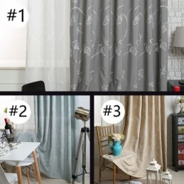 Nordic Curtain Made to Measure Curtain Cotton Leaf Embroidery