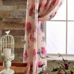 Modern Curtain Made to Measure Curtain Cotton Print Flowers