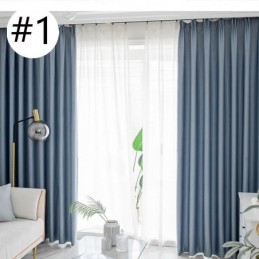 Home Curtain Made to Measure Curtain Nordic Style Solid Color