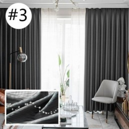 Home Curtain Made to Measure Curtain Nordic Style Solid Color