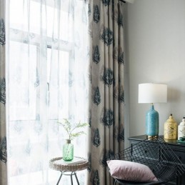 Modern Curtain Made to Measure Curtain Feathers Print Home