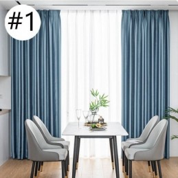 Home Curtain Made to Measure Curtain Nordic Style Solid Color