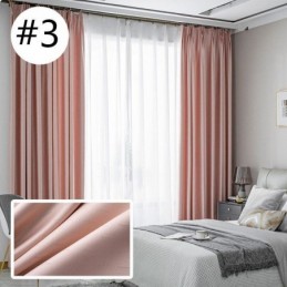 Home Curtain Made to Measure Curtain Nordic Style Solid Color