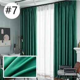 Home Curtain Made to Measure Curtain Nordic Style Solid Color