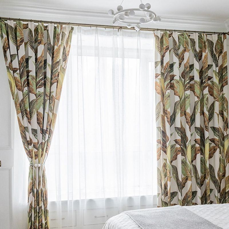 Modern Curtain Made to Measure Curtain Plants Print Home