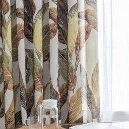 Modern Curtain Made to Measure Curtain Plants Print Home