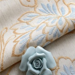 Minimalist Room Darkening Curtain Made to Measure Curtain Environmental Cotton and Linen Window Treatment