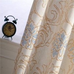 Minimalist Room Darkening Curtain Made to Measure Curtain Environmental Cotton and Linen Window Treatment