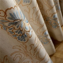 Minimalist Room Darkening Curtain Made to Measure Curtain Environmental Cotton and Linen Window Treatment