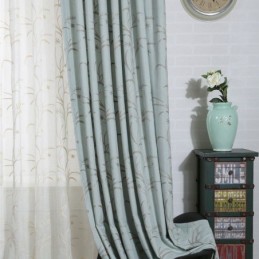 Blackout Curtain Made to Measure Curtain Cotton Linen Embroidery Wheat