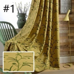 Blackout Curtain Made to Measure Curtain Cotton Linen Embroidery Wheat