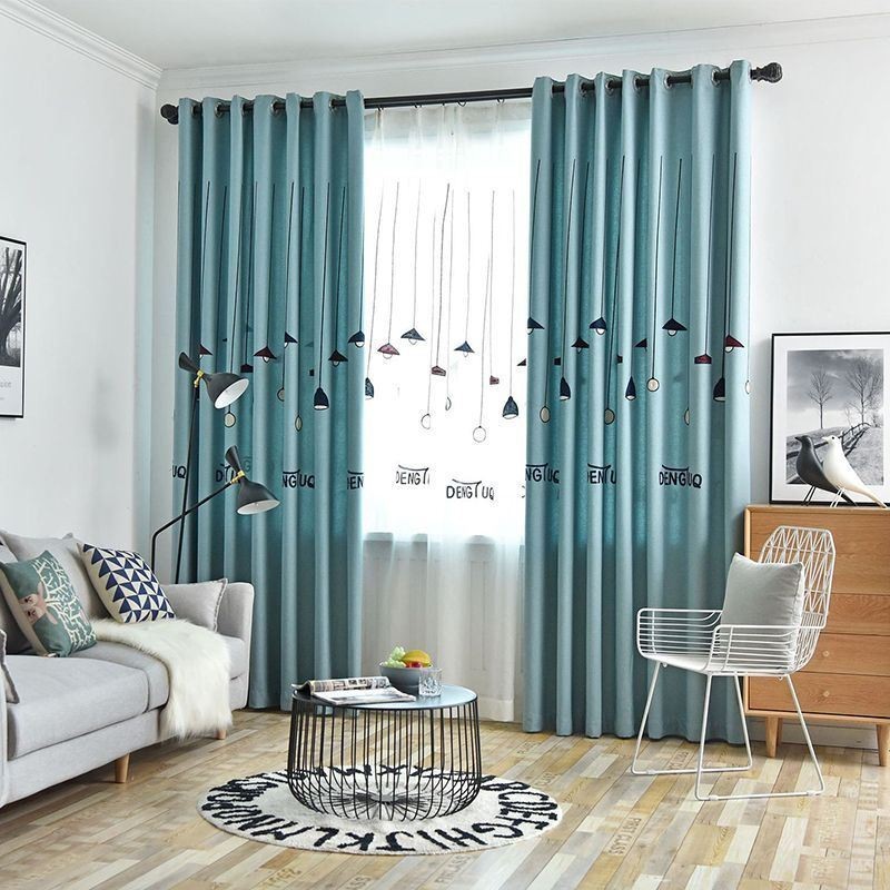 Modern Curtain Made to Measure Curtain Lamp Pattern Polyester